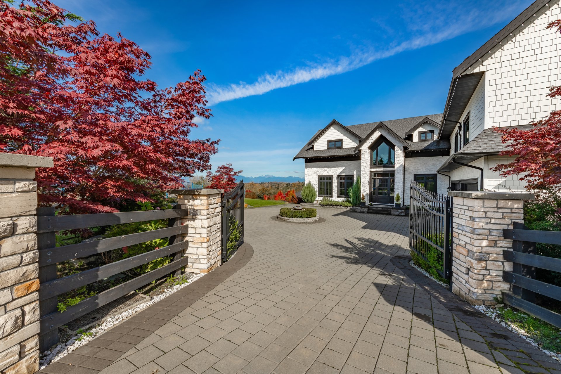 Luxury GTA estate home with stone exterior, modern architecture
